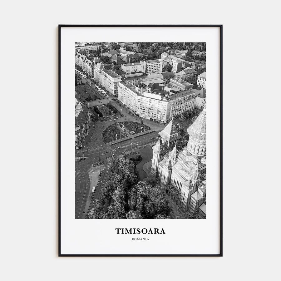 Timisoara Portrait B&W No 1 Poster