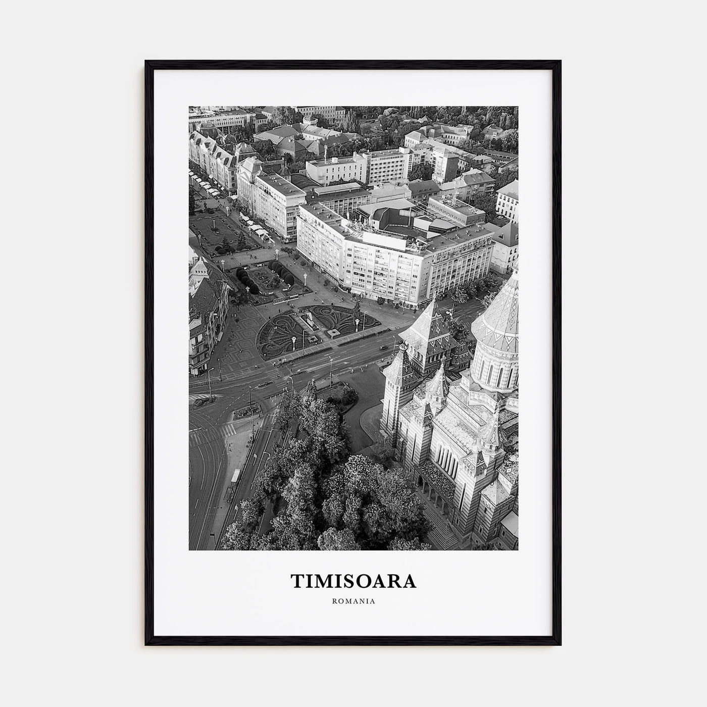 Timisoara Portrait B&W No 1 Poster