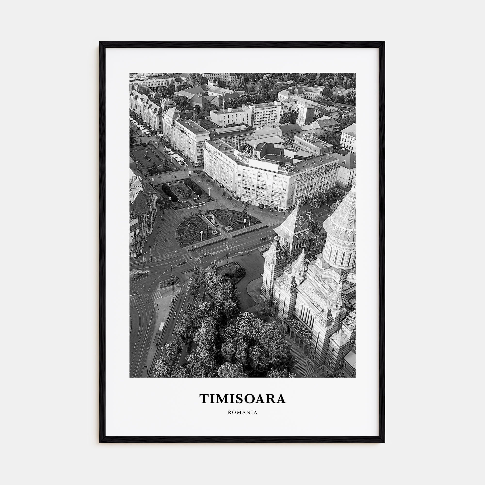 Timisoara Portrait B&W No 1 Poster