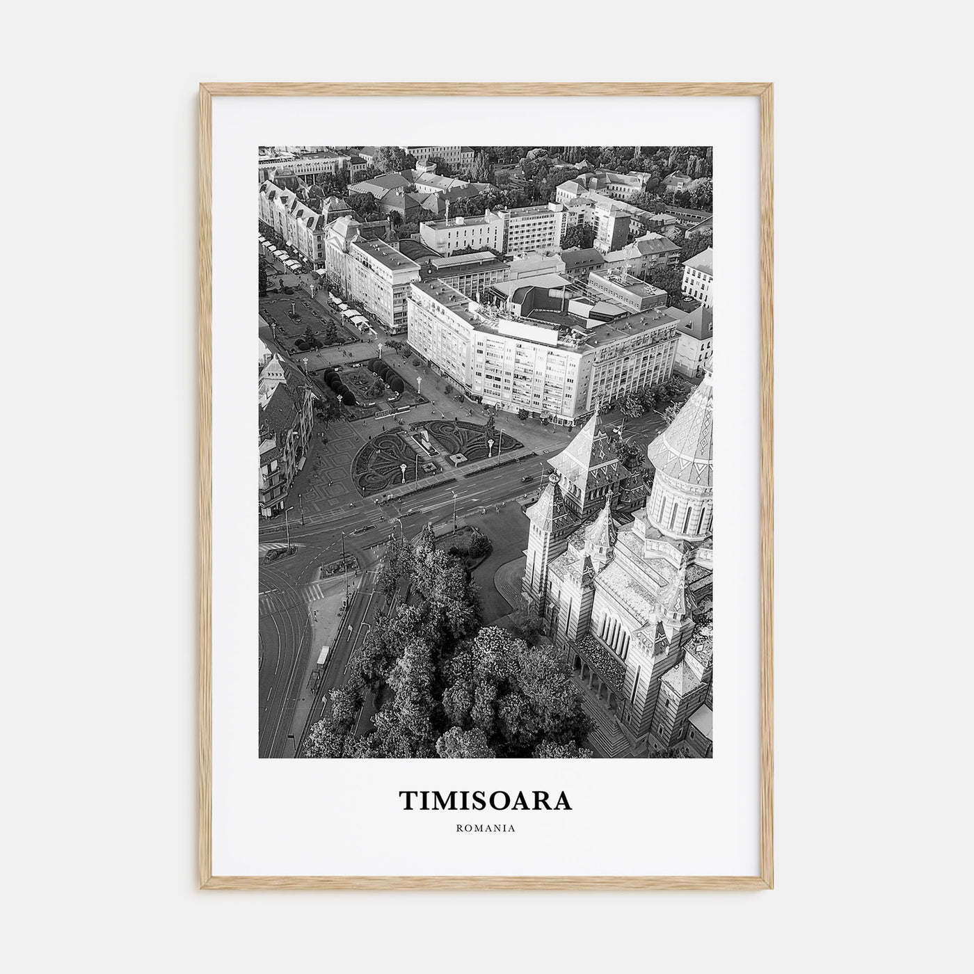 Timisoara Portrait B&W No 1 Poster