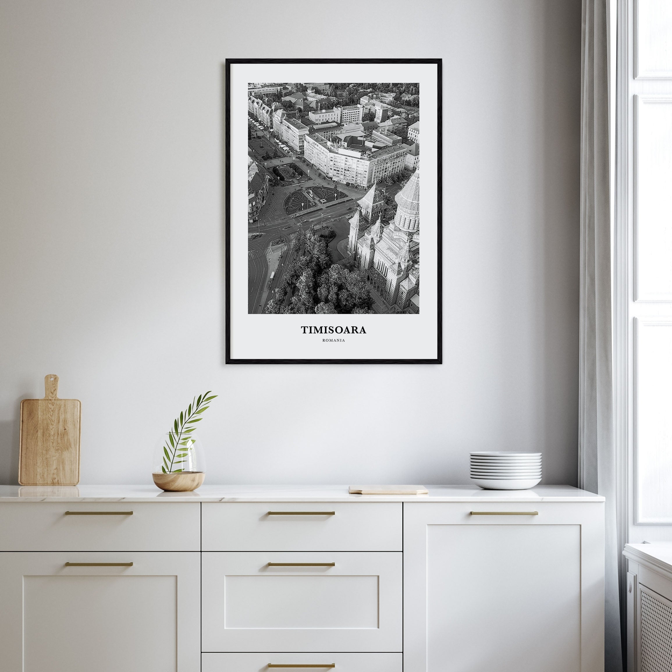 Timisoara Portrait B&W No 1 Poster