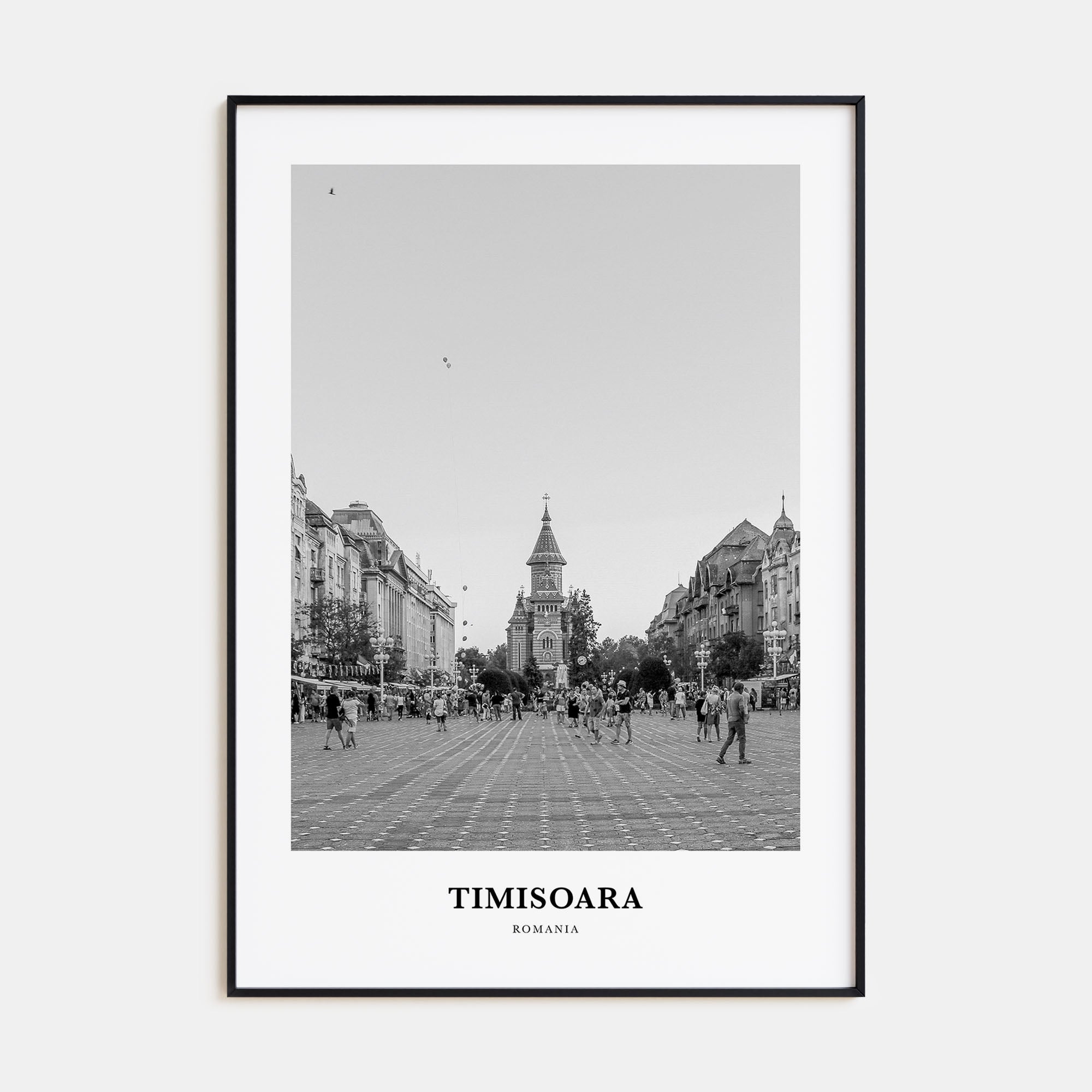 Timisoara Portrait B&W No 2 Poster