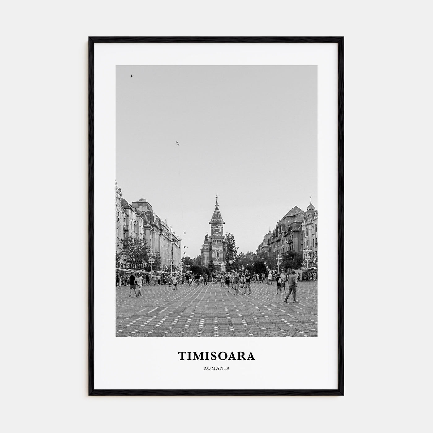 Timisoara Portrait B&W No 2 Poster