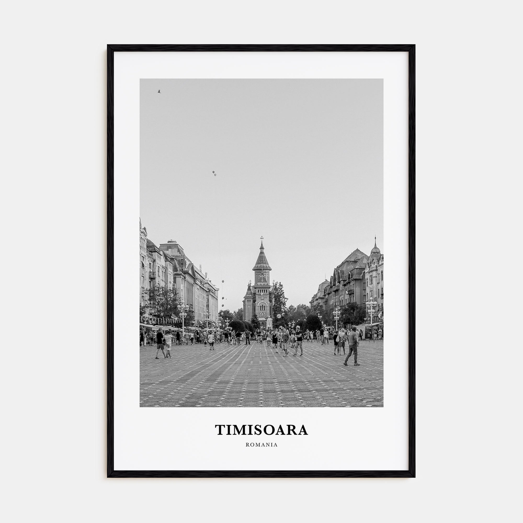Timisoara Portrait B&W No 2 Poster