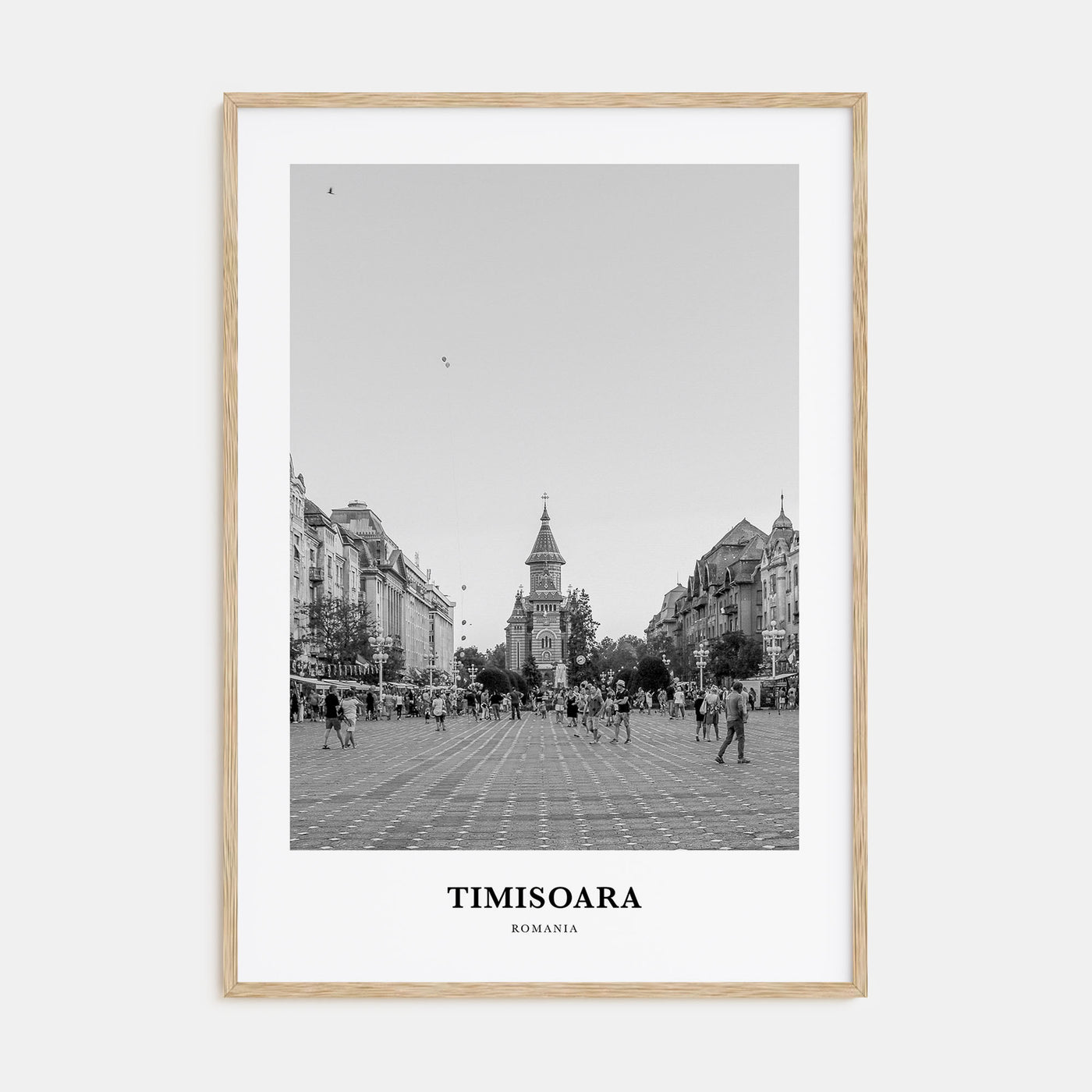 Timisoara Portrait B&W No 2 Poster