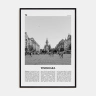 Timisoara Travel B&W No 1 Poster