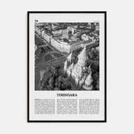 Timisoara Travel B&W No 2 Poster