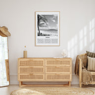 Tinian Travel B&W Poster