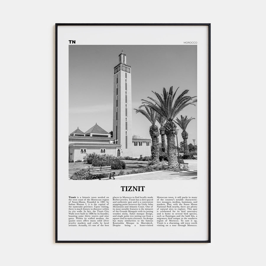 Tiznit Travel B&W Poster