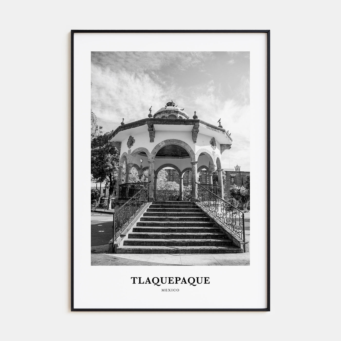 Tlaquepaque Portrait B&W Poster