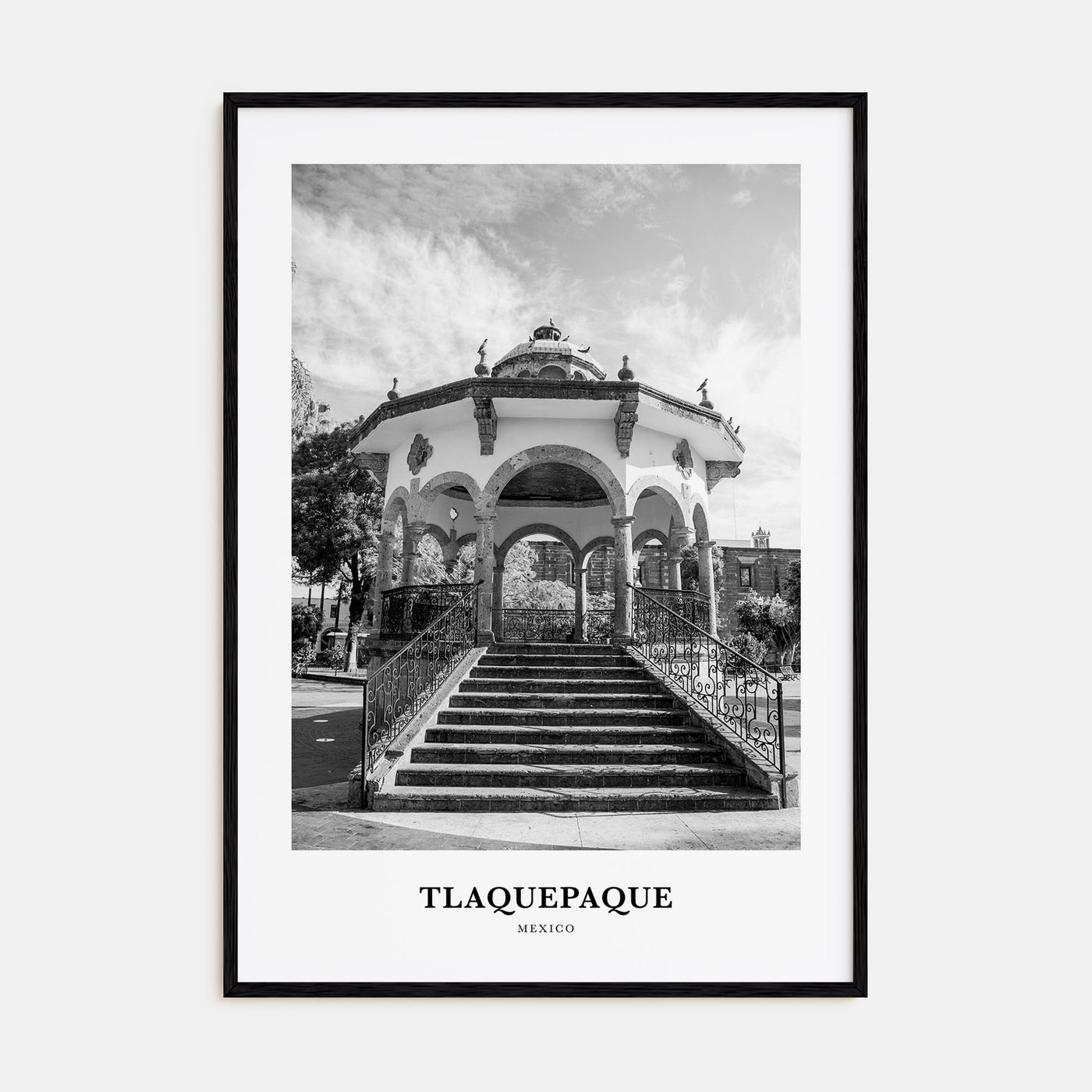 Tlaquepaque Portrait B&W Poster
