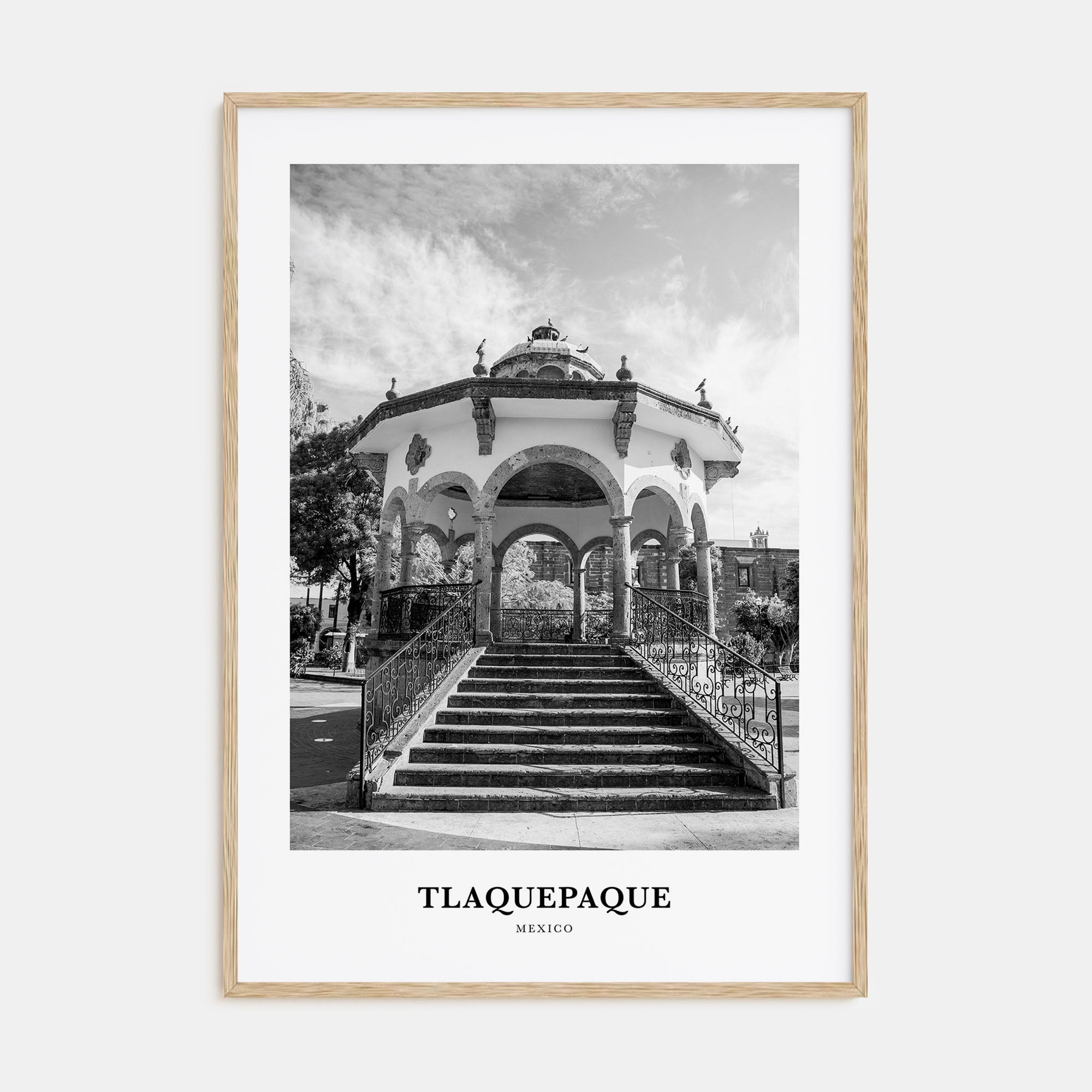 Tlaquepaque Portrait B&W Poster
