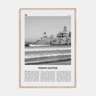 Todos Santos Travel B&W Poster