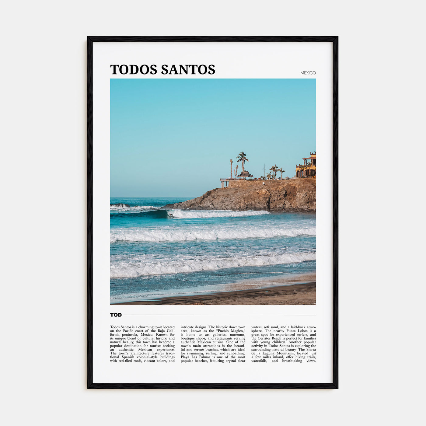 Todos Santos Travel Color Poster