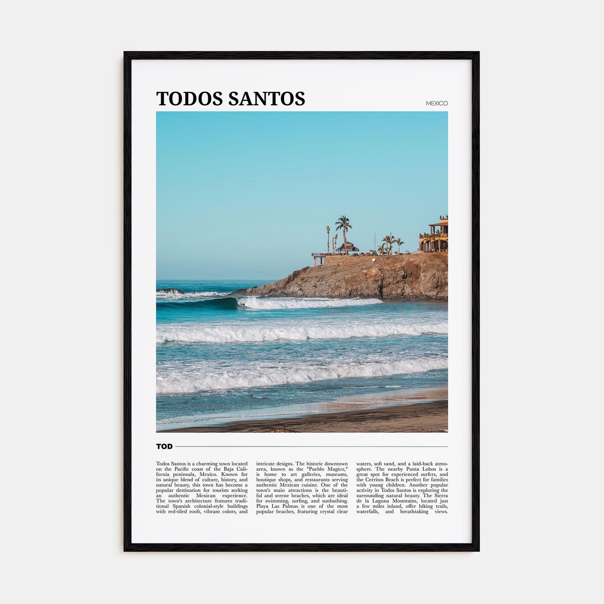 Todos Santos Travel Color Poster