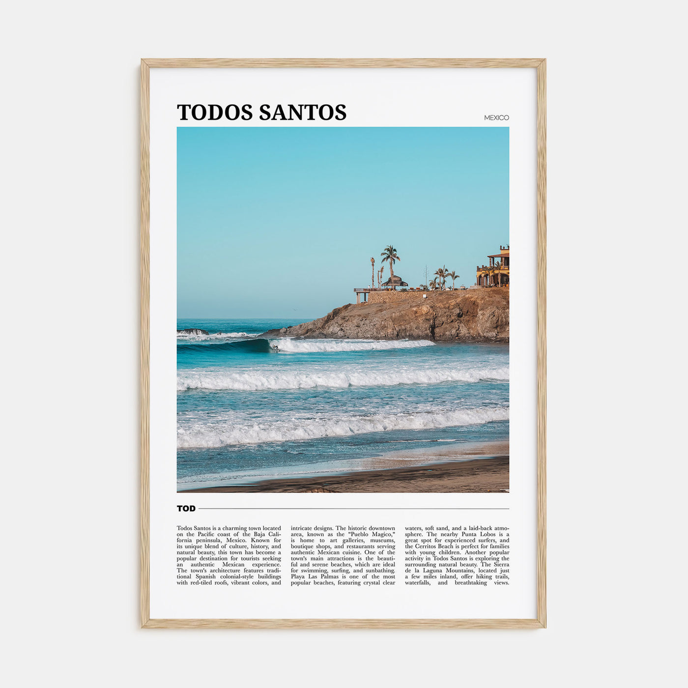 Todos Santos Travel Color Poster