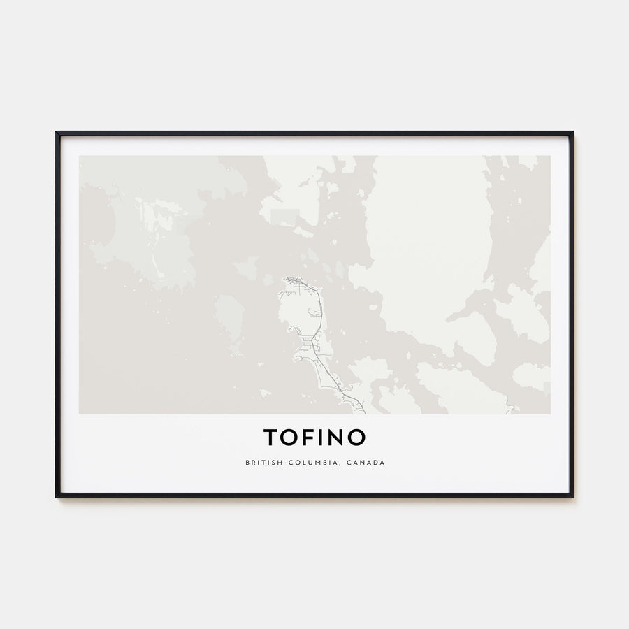 Tofino Map Landscape Poster