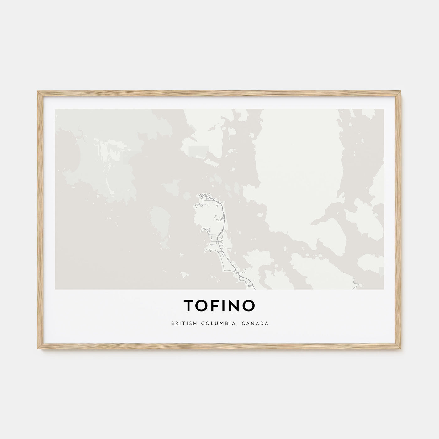 Tofino Map Landscape Poster