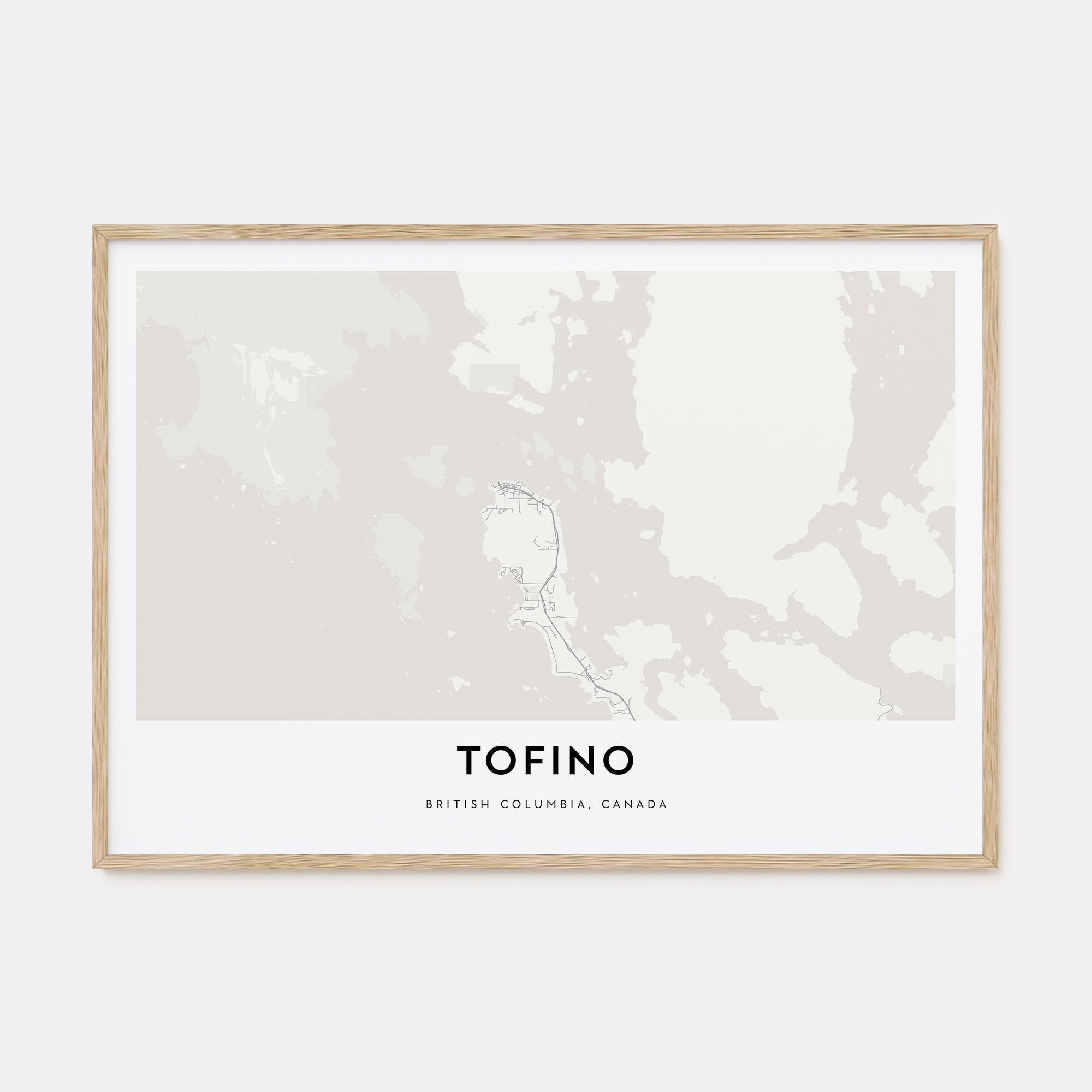 Tofino Map Landscape Poster