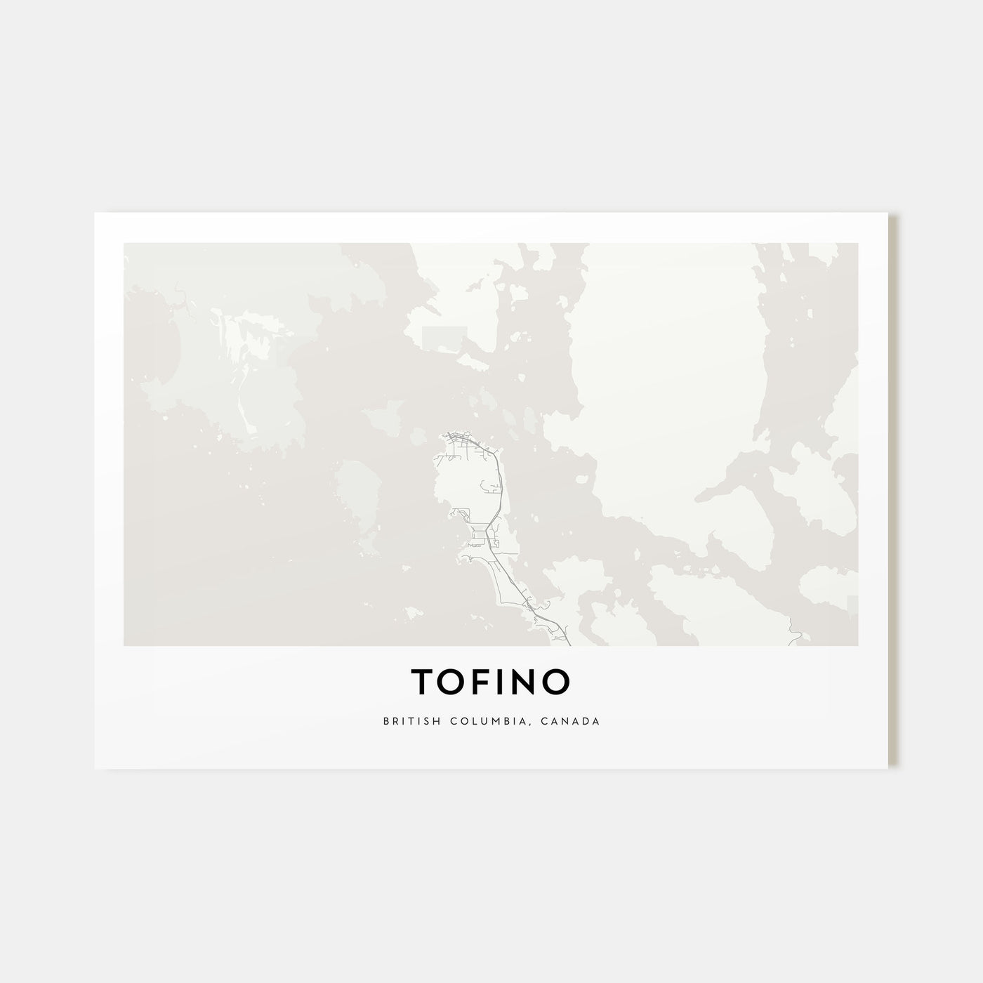 Tofino Map Landscape Poster