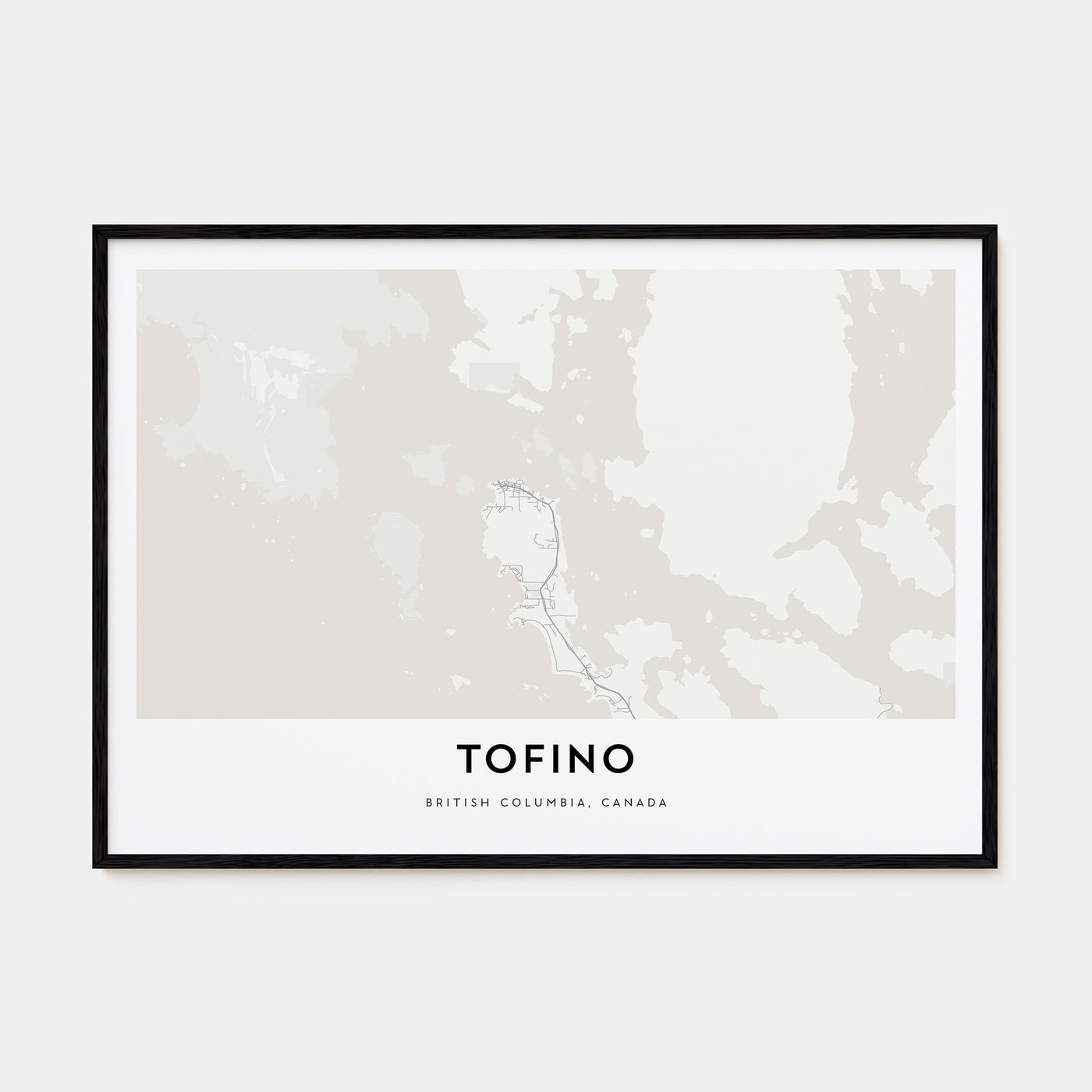 Tofino Map Landscape Poster