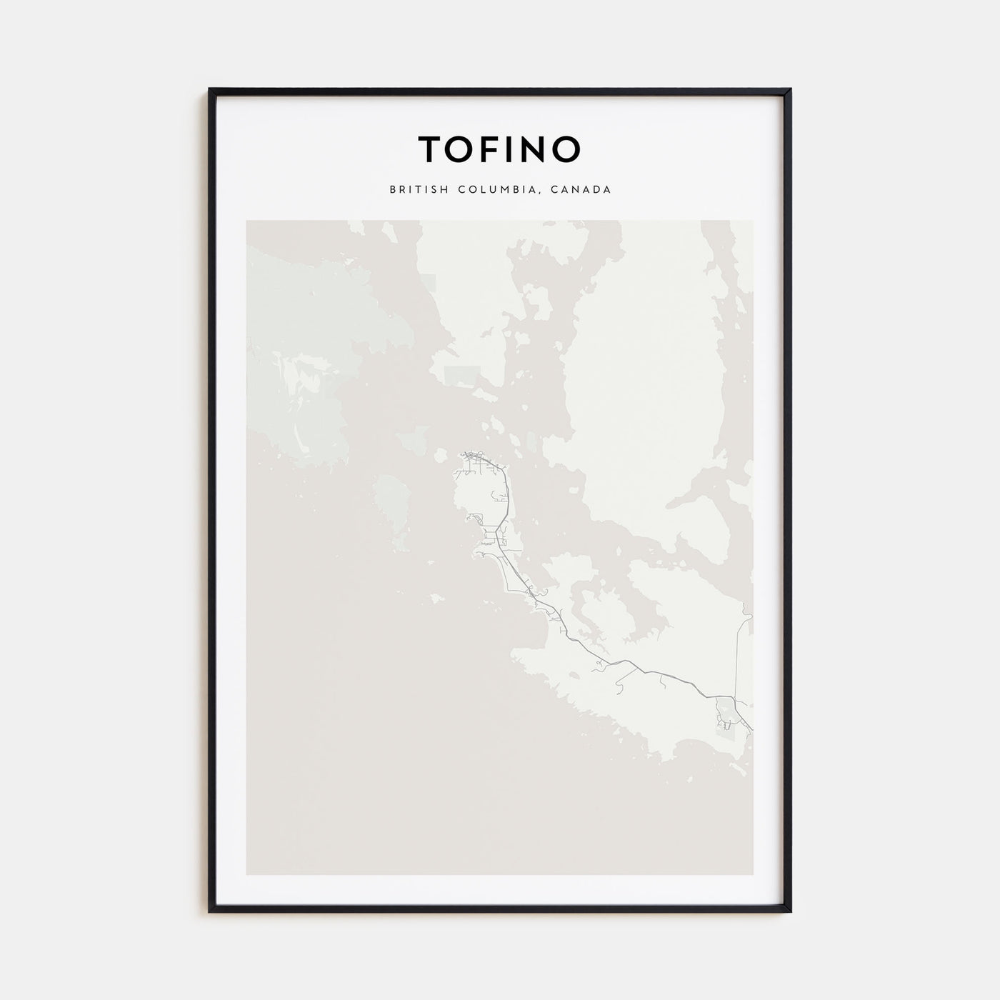 Tofino Map Portrait Poster