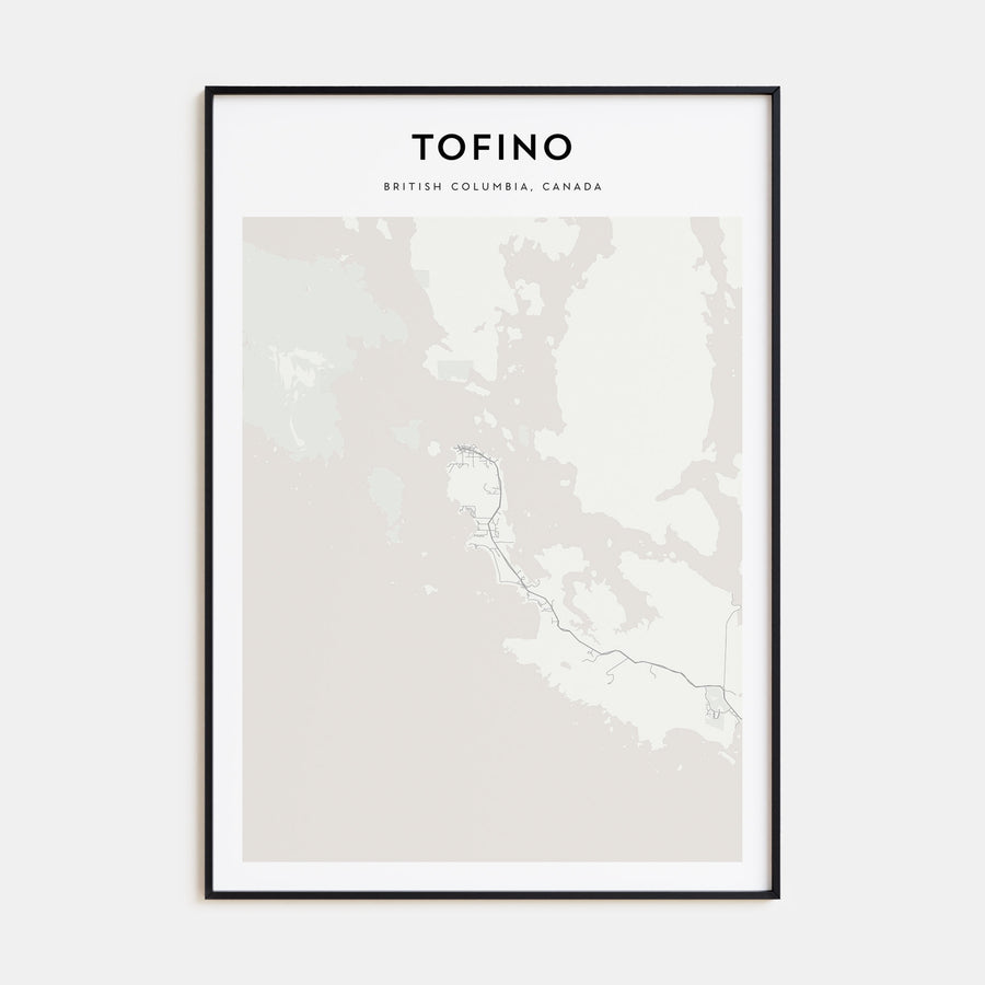 Tofino Map Portrait Poster