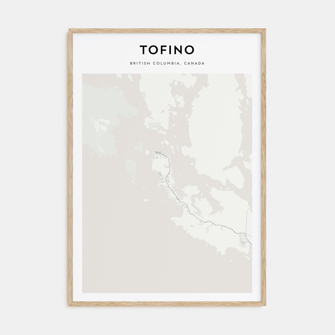 Tofino Map Portrait Poster