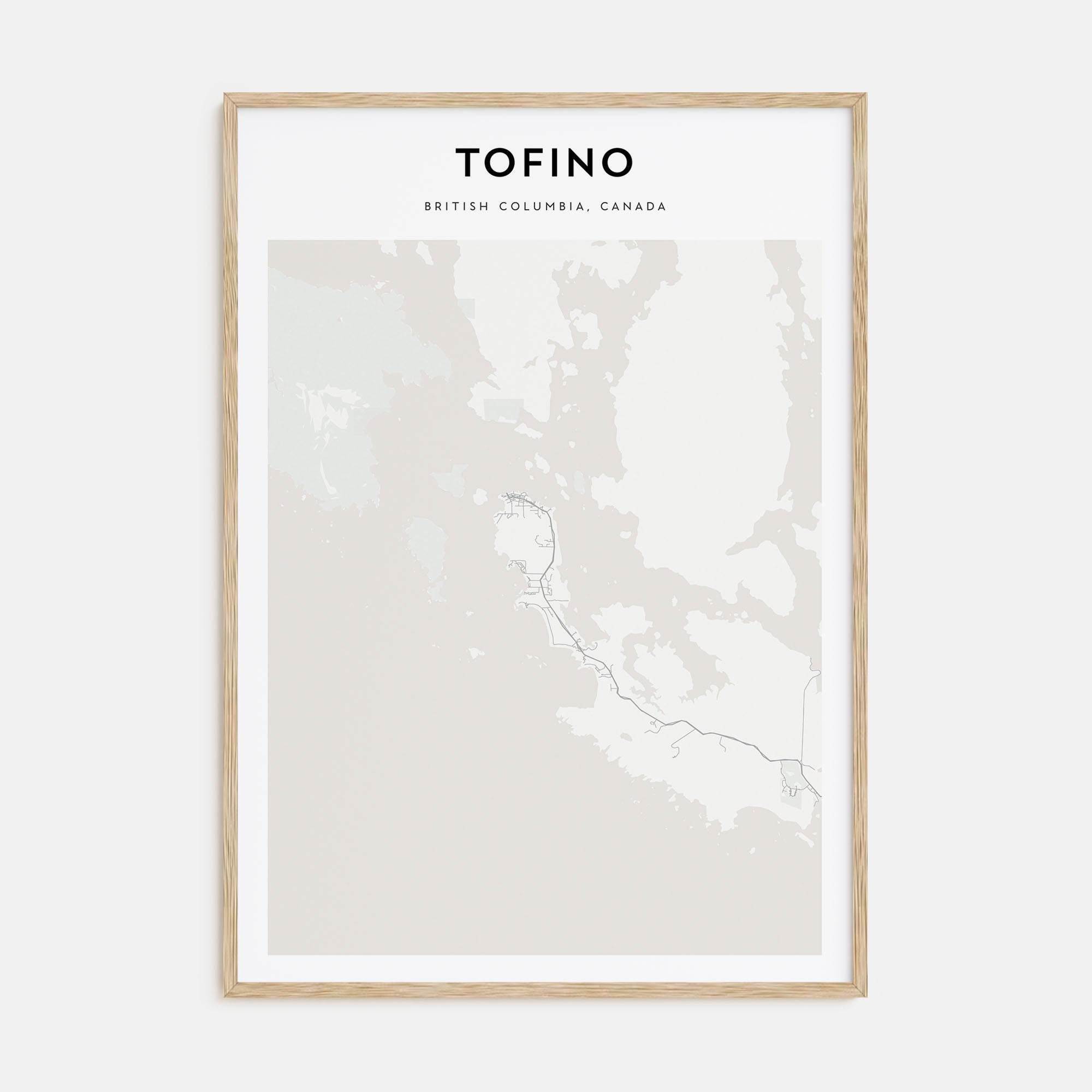 Tofino Map Portrait Poster