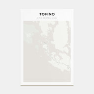 Tofino Map Portrait Poster