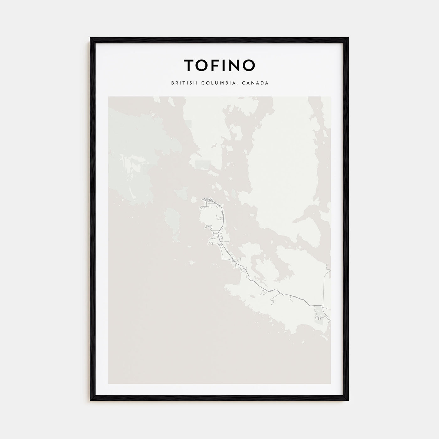 Tofino Map Portrait Poster