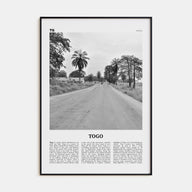 Togo Travel B&W Poster