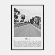 Togo Travel B&W Poster