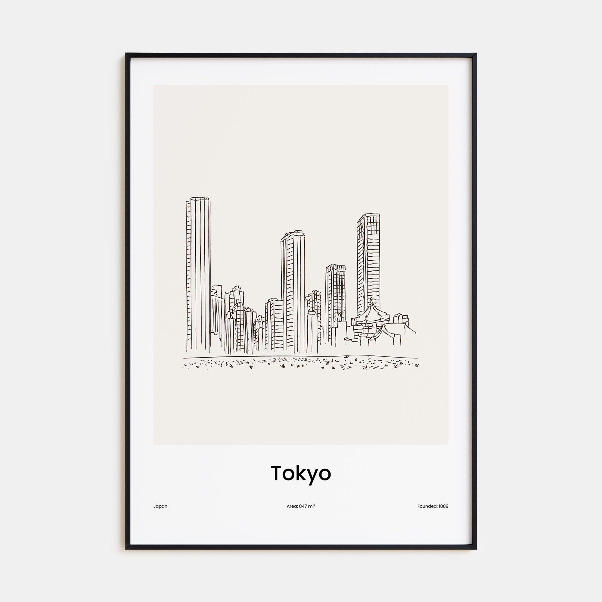 Tokyo Drawn Poster