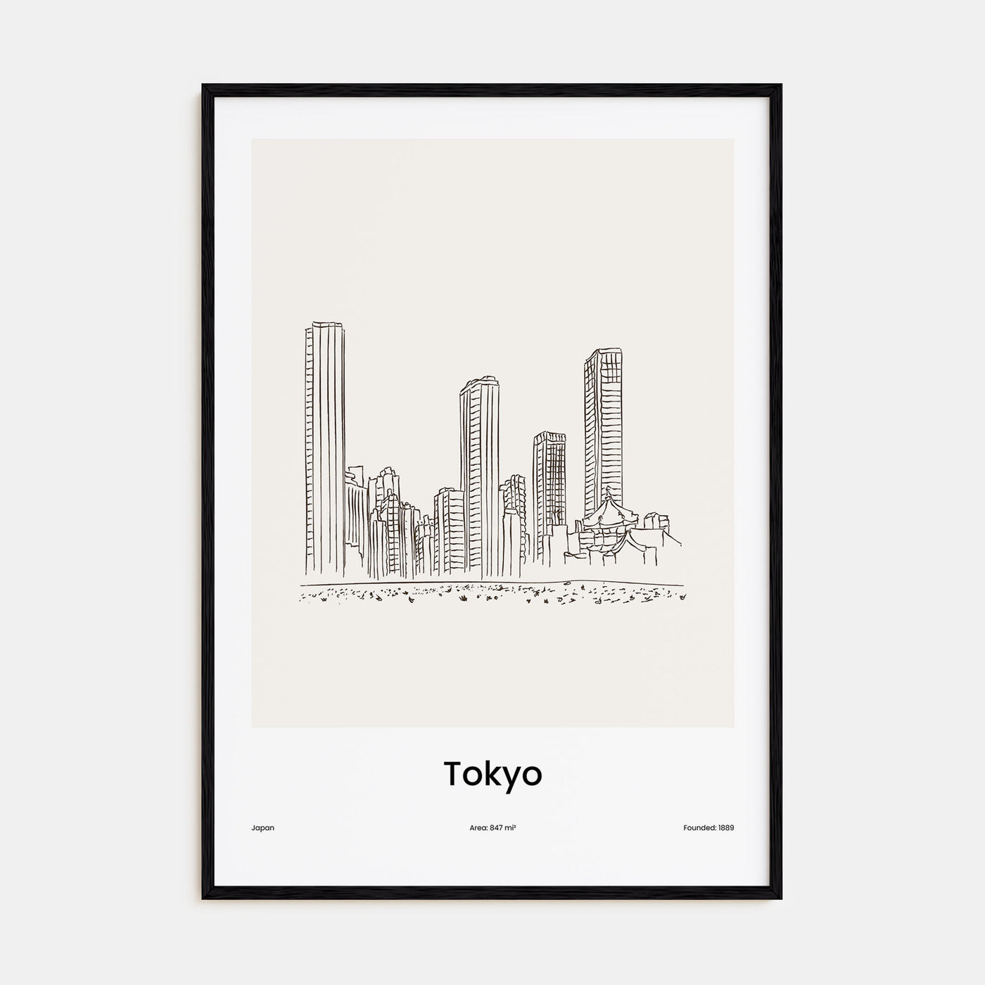 Tokyo Drawn Poster