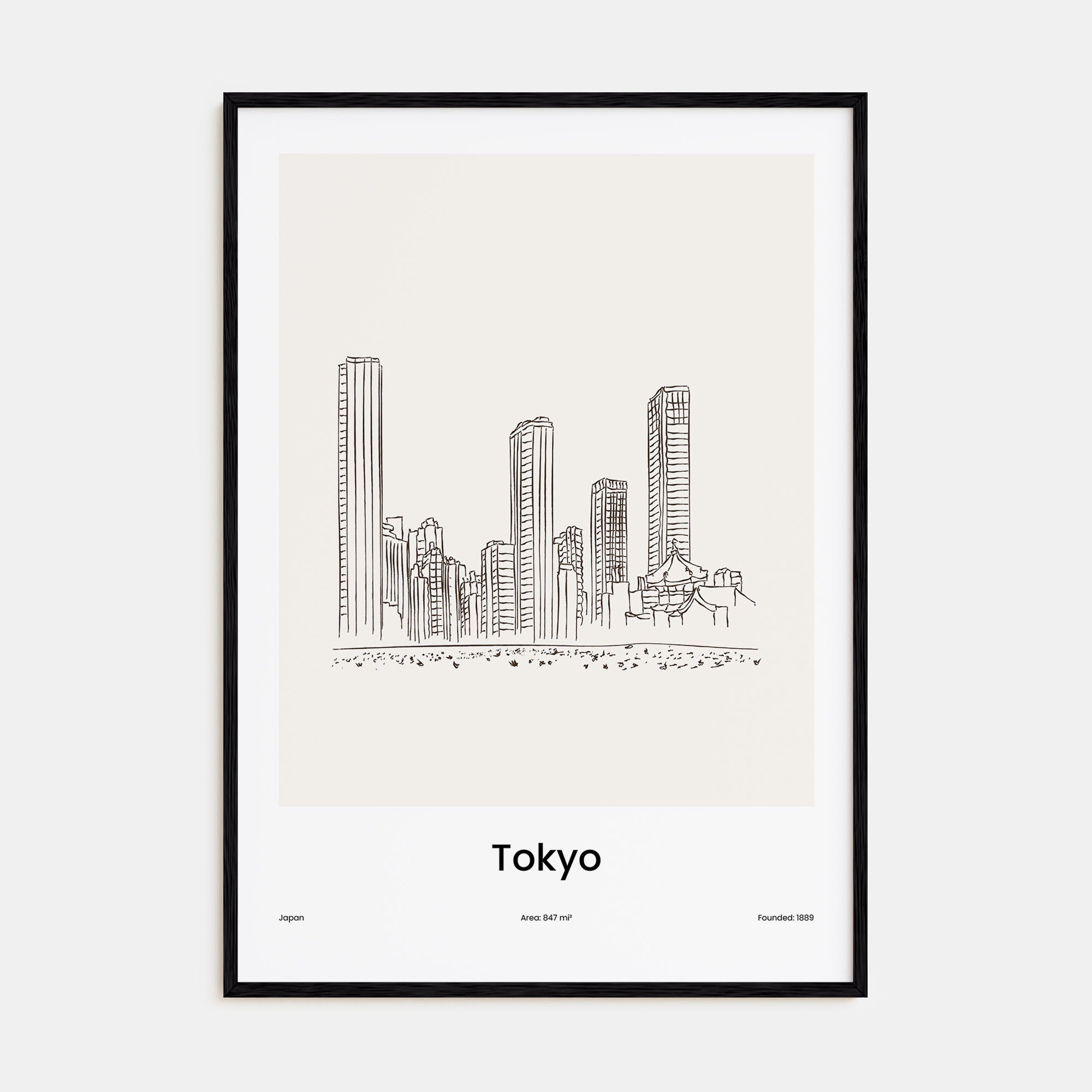 Tokyo Drawn Poster