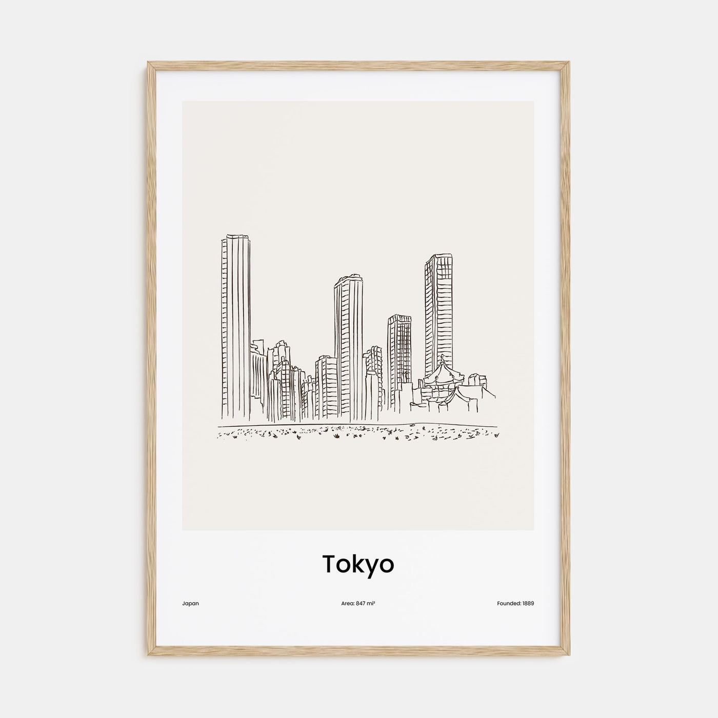 Tokyo Drawn Poster