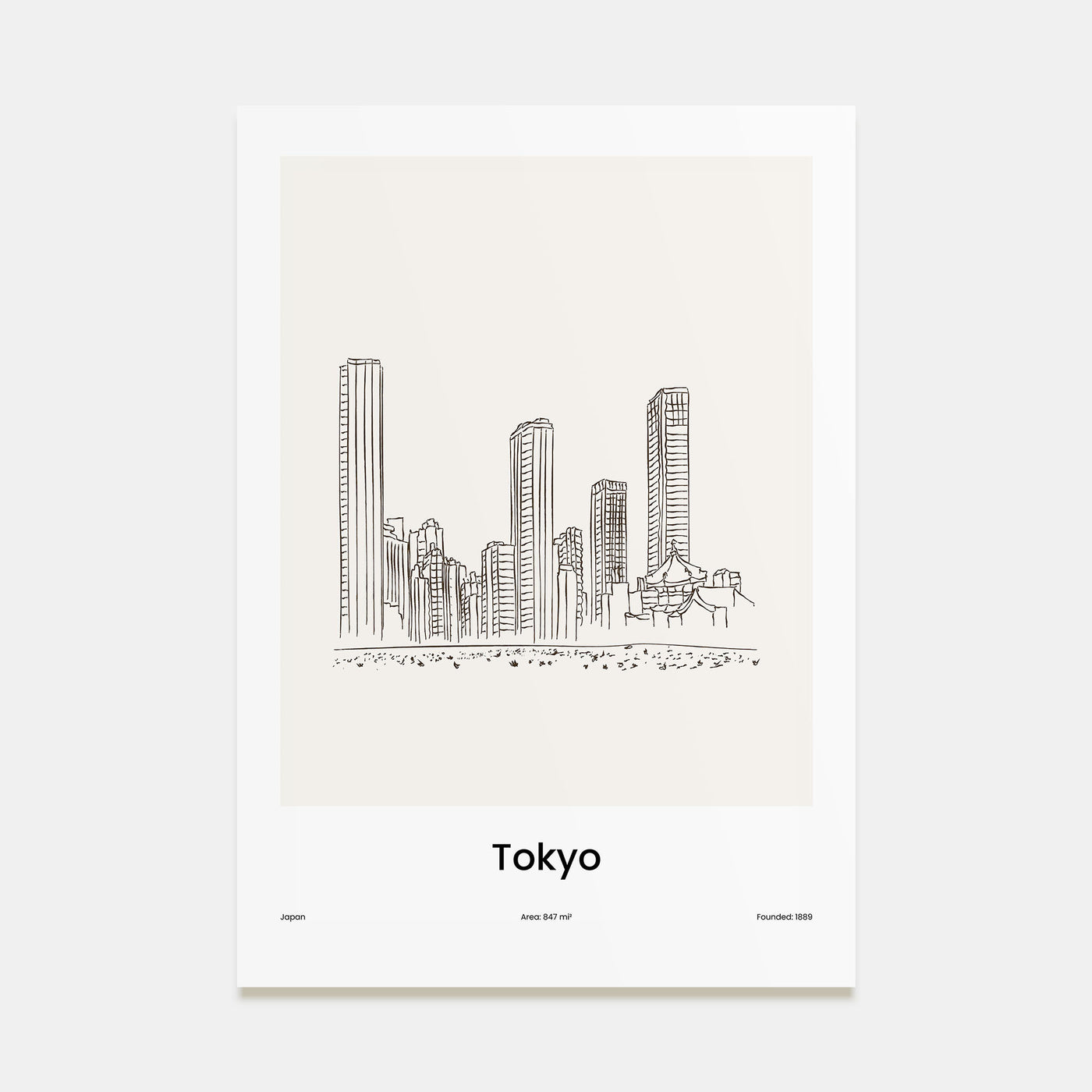 Tokyo Drawn Poster