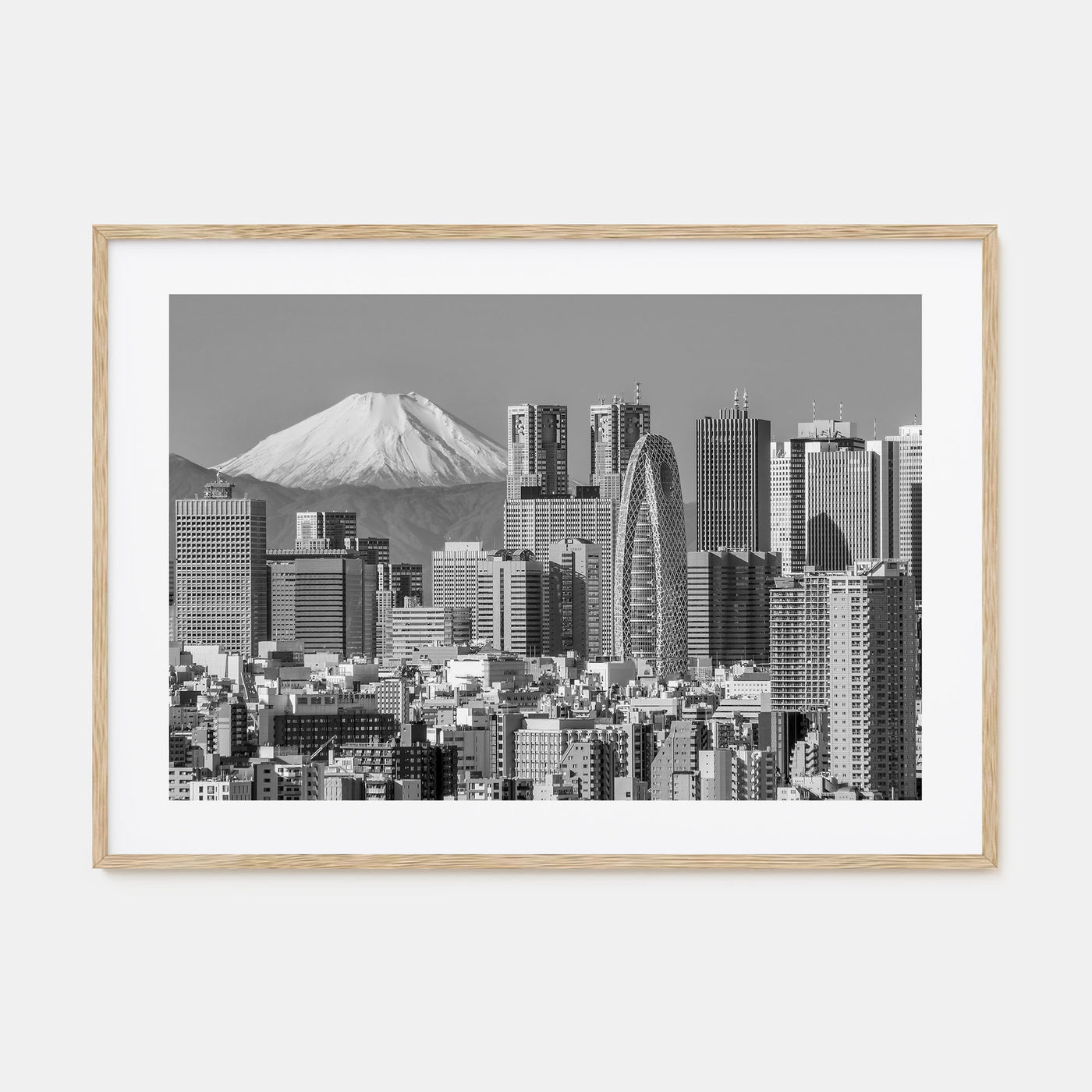 Tokyo Landscape B&W Poster