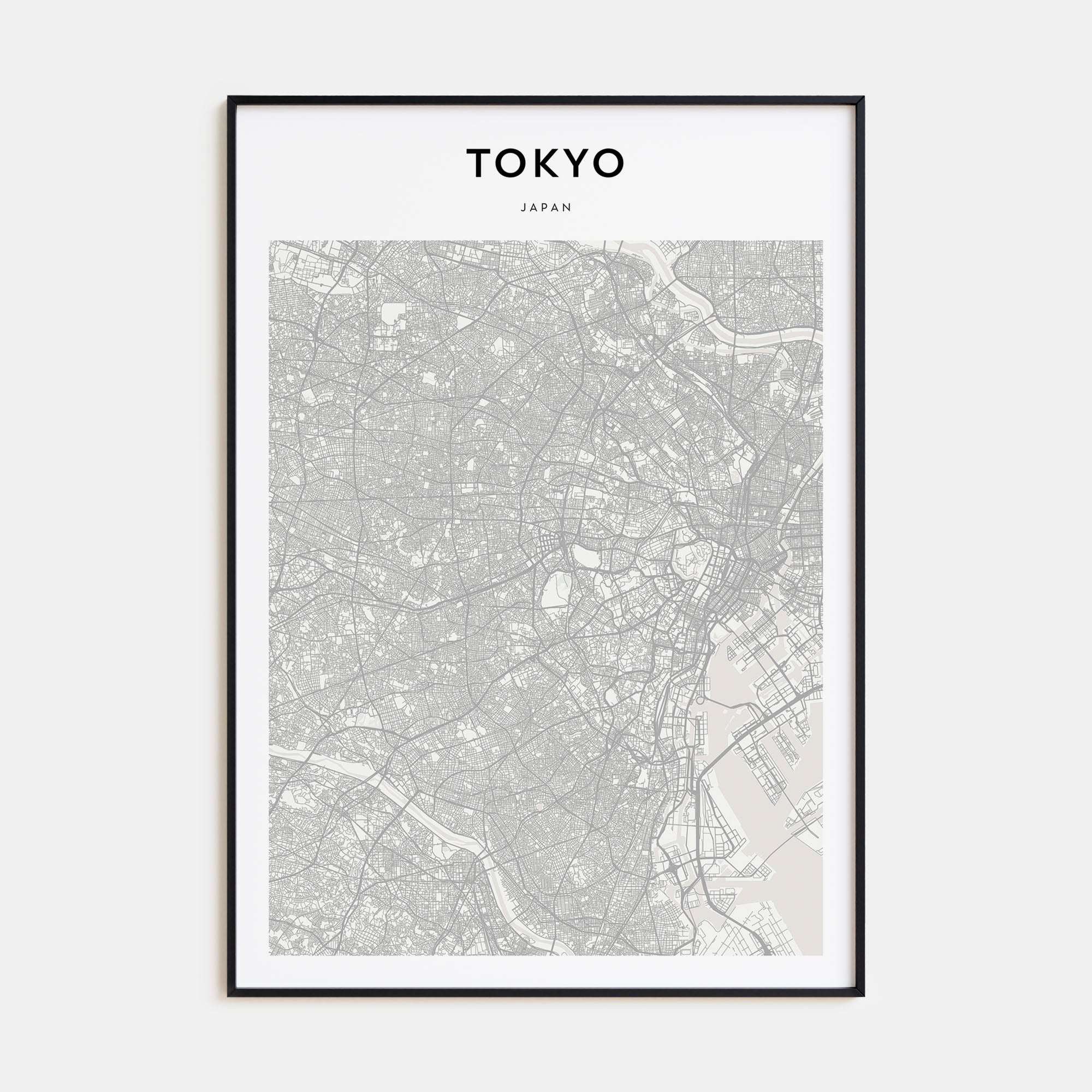Tokyo Map Portrait Poster