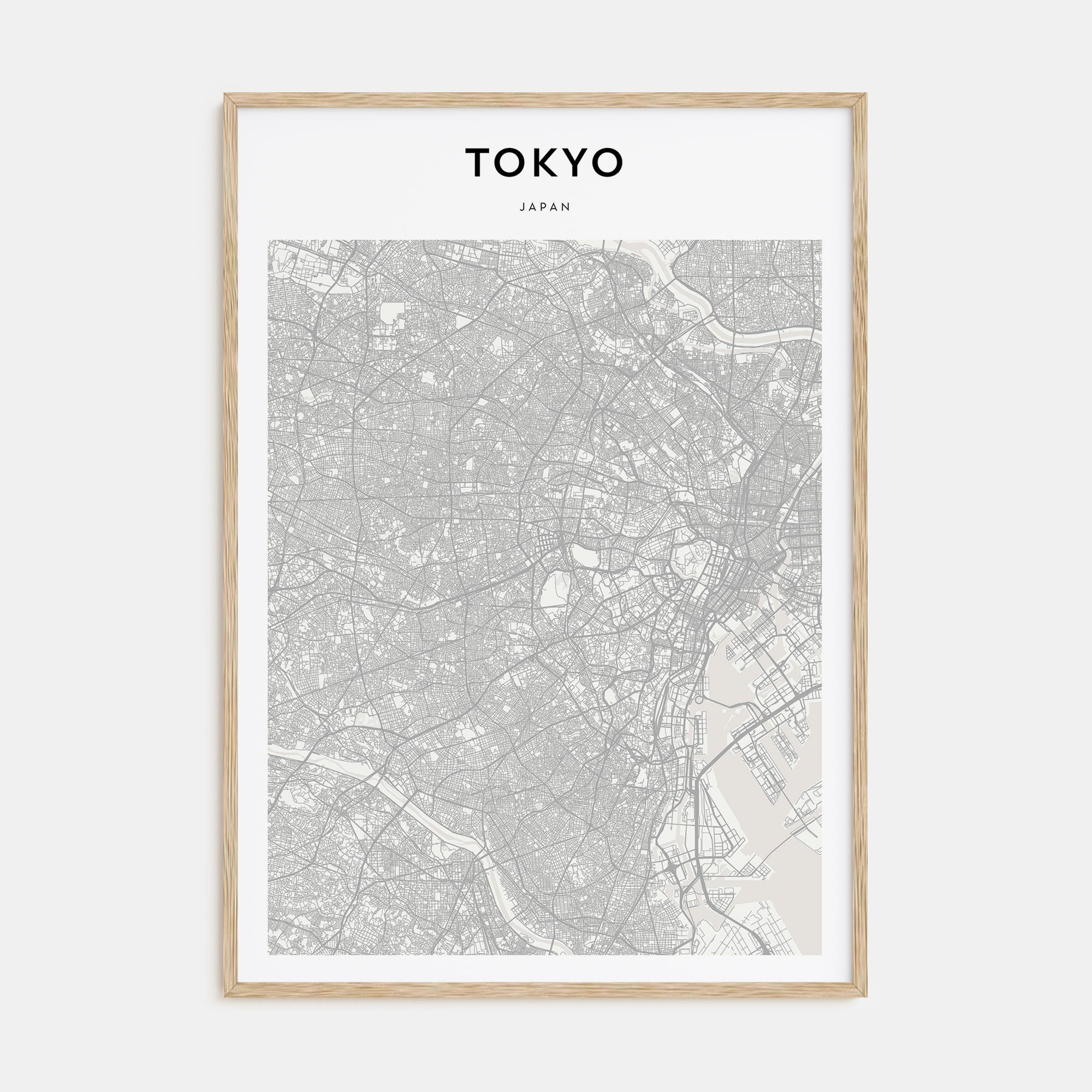 Tokyo Map Portrait Poster