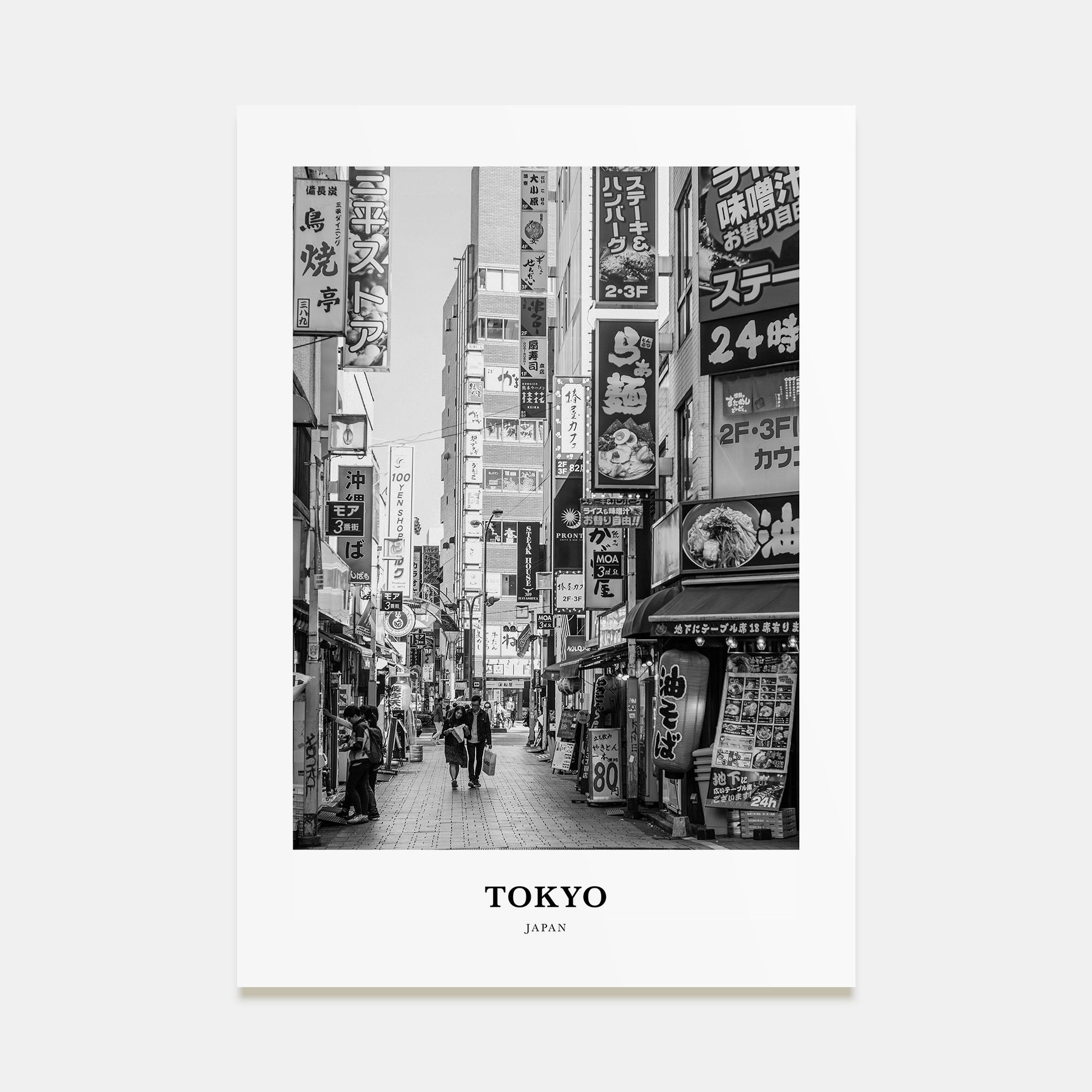 Tokyo Portrait B&W No 1 Poster