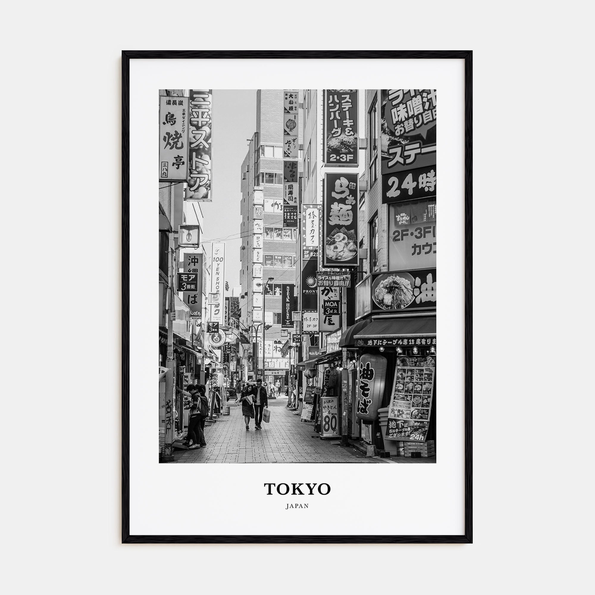 Tokyo Portrait B&W No 1 Poster
