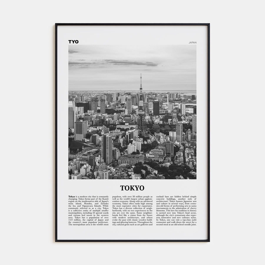 Tokyo Travel B&W No 2 Poster