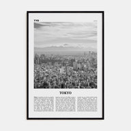Tokyo Travel B&W No 3 Poster