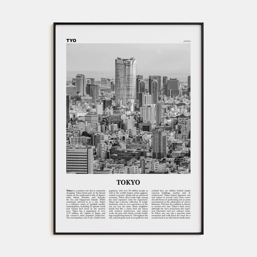 Tokyo Travel B&W No 4 Poster