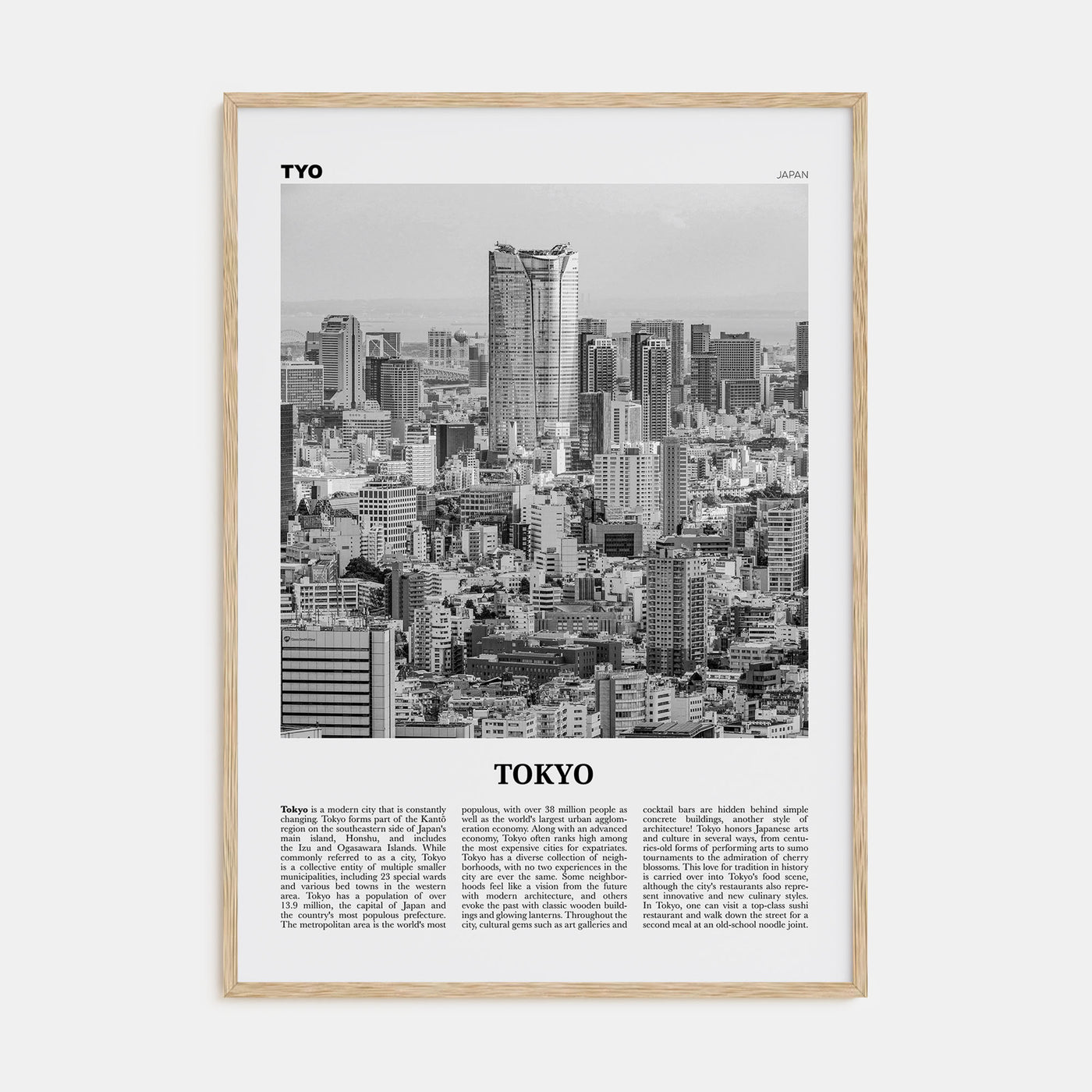 Tokyo Travel B&W No 4 Poster