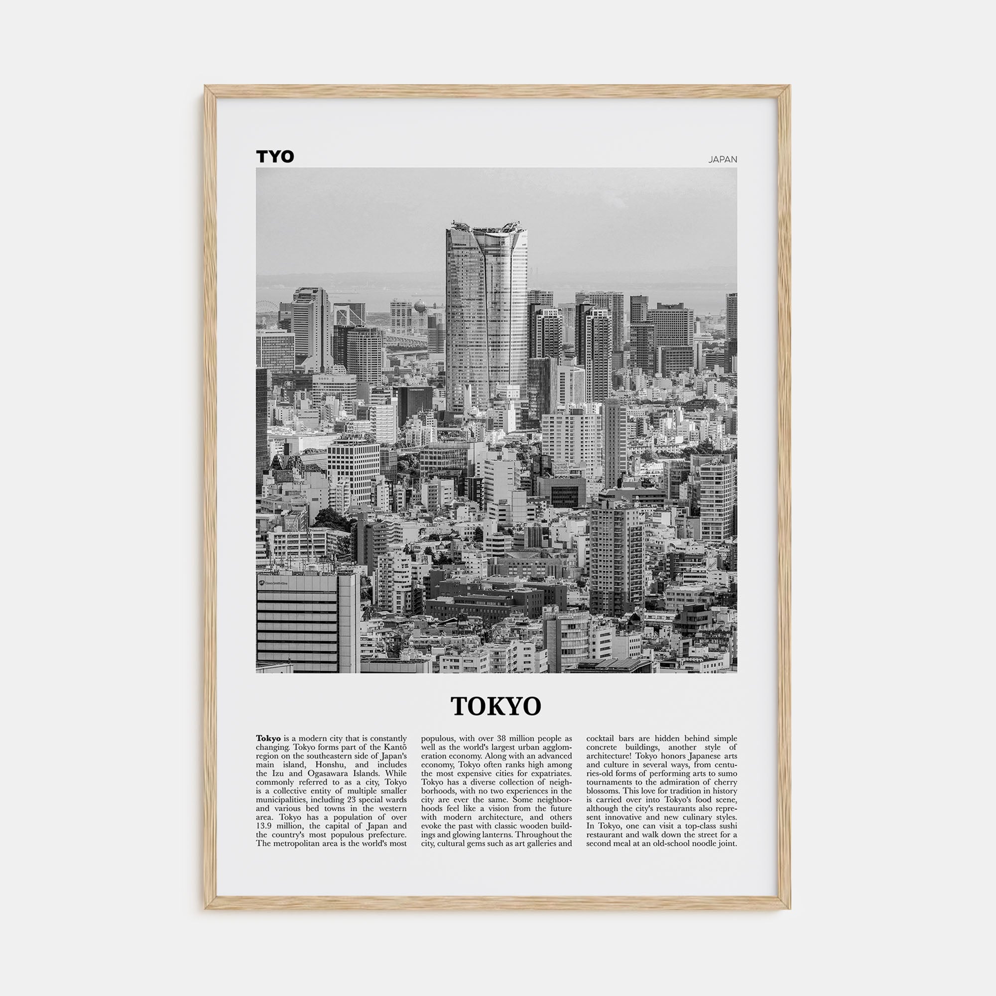 Tokyo Travel B&W No 4 Poster