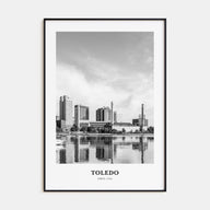 Toledo, Ohio Portrait B&W Poster