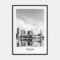 Toledo, Ohio Portrait B&W Poster